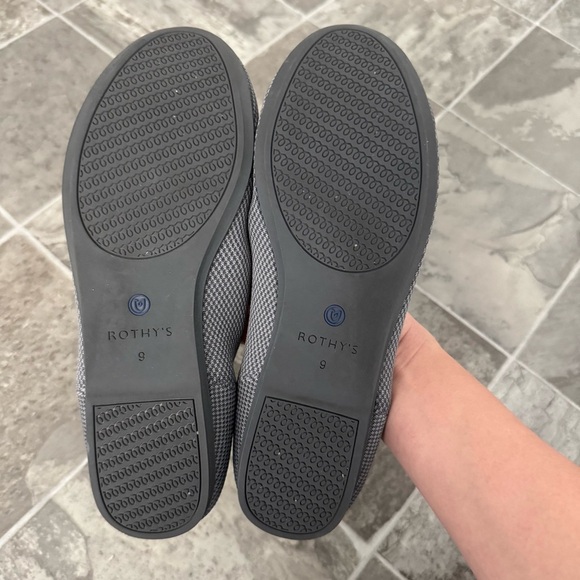 Rothy’s Flats Size 9 Birdseye Gray Grey - Picture 7 of 11